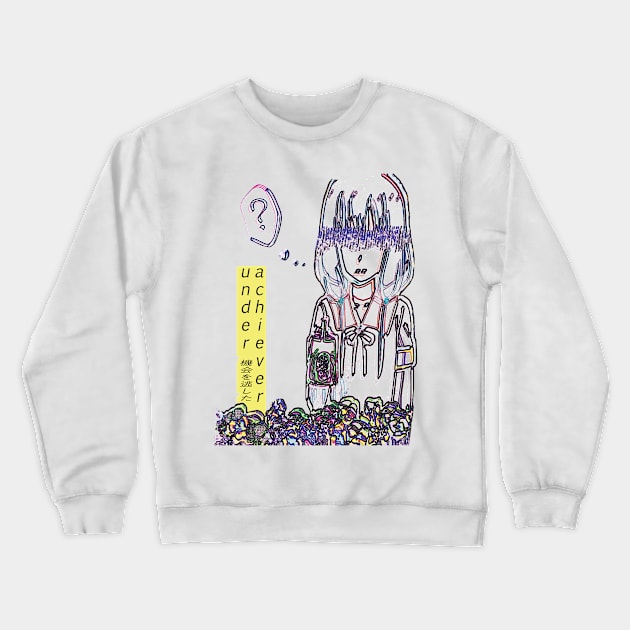 Kaguya-sama: Love Is War ''UNDERACHIEVER'' V1 Crewneck Sweatshirt by riventis66